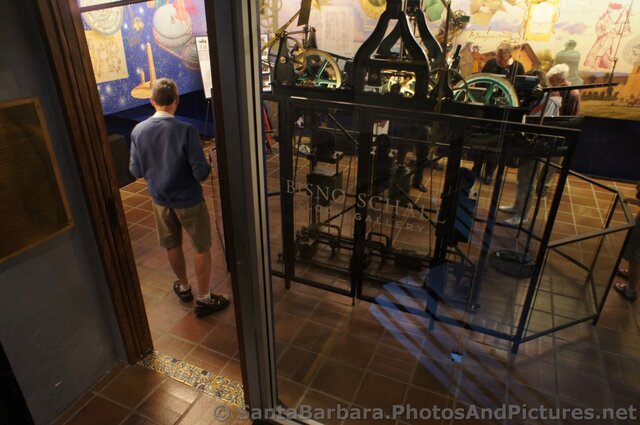 Bisno Schall Clock Gallery entrance area at the Santa Barbara County Courthouse.jpg