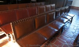 Leather Seats inside the Santa Barbara County Courthouse Wedding Court.jpg
