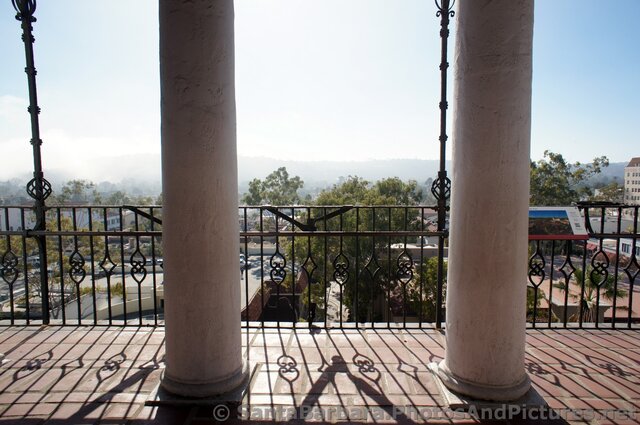 Mesa View from the top of the Santa Barbara County Courthouse Tower.jpg