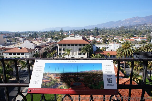 Old Mission seen in the distance from Santa Barbara County Courthouse Tower.jpg
