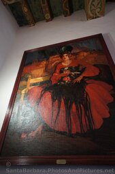 Seated Lady in Spanish Costume Painting at the Santa Barbara County Courthouse.jpg