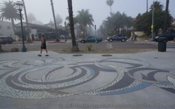 Oval Art Patterns on sidewalk next to West Beach Santa Barbara.jpg