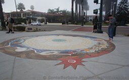 Syuxtun Story Circle is the Intricate Tiled Art Pattern on Sidewalk next to West Beach Santa Barbara.jpg