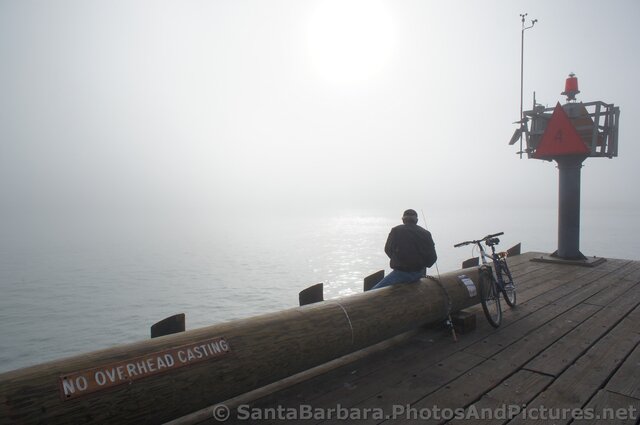 Fishing at Stearns Wharf but no overhead casting allowed.jpg