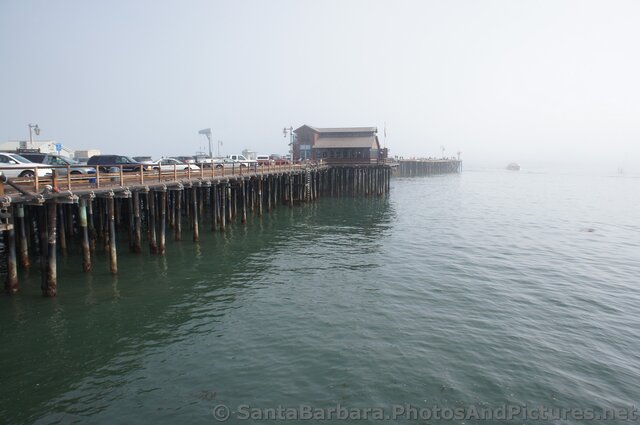 Looking towards end of pier and Moby Dick Restaurant at Stearns Wharf.jpg